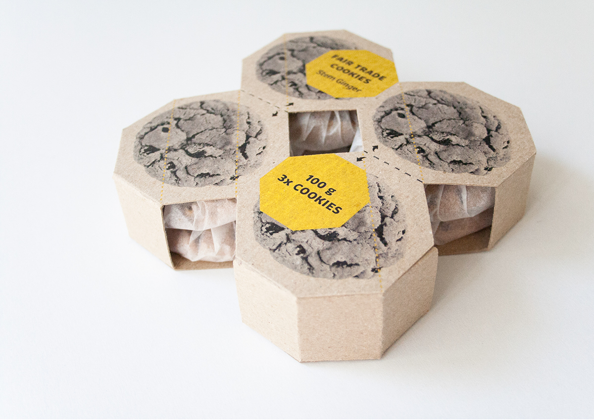 eco packaging  fair trade package cookies