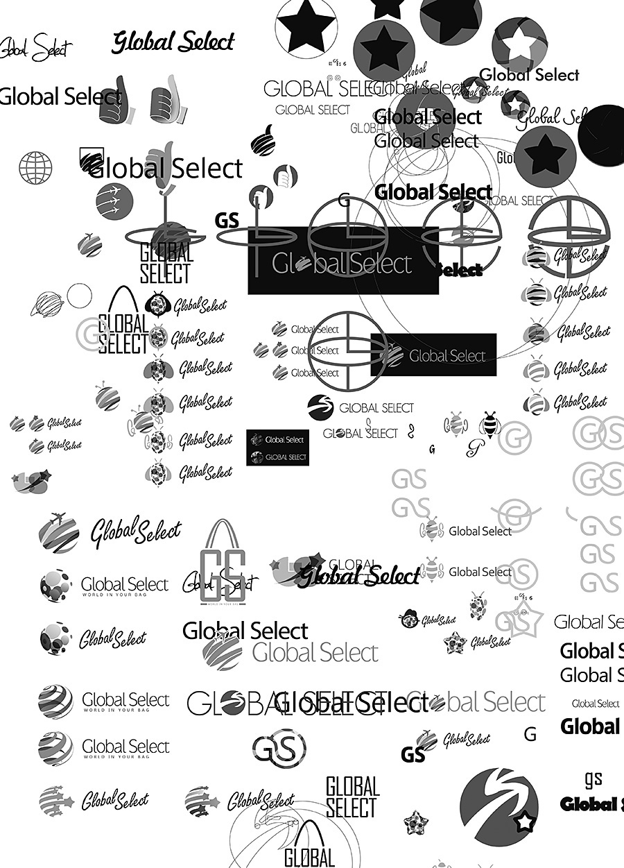 logo Shopping green clover Global select
