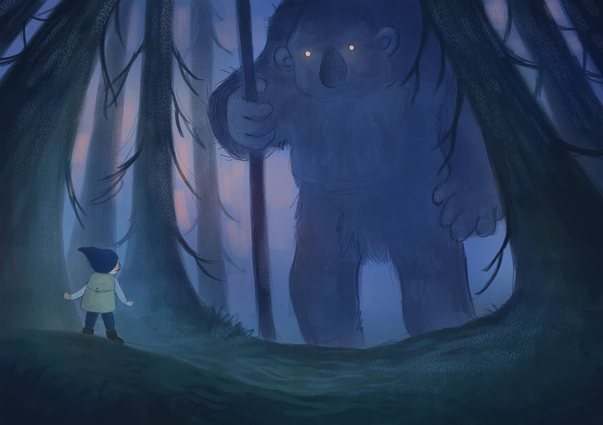 children's book concept art digital illustration fantasy ILLUSTRATION  mythology nordic Trolls