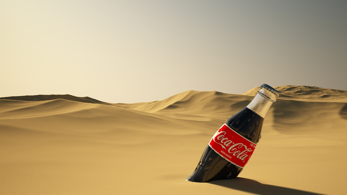 Desierto cocacola Coca Cola Arena botella calor refresco
