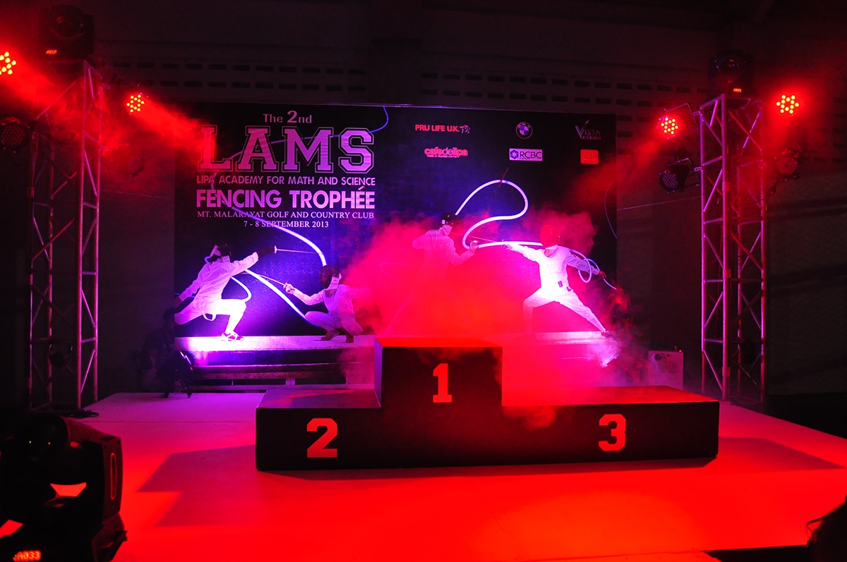 lams banner billboard fencing poster Events Stage backdrop