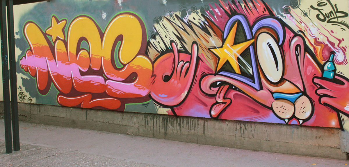 characters junk Murals graffiti 2013 wallpainting