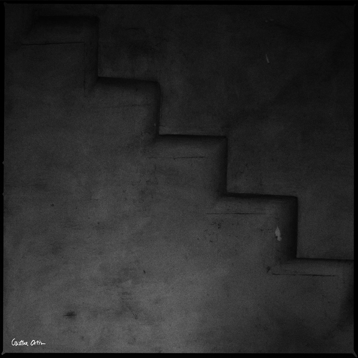 abstract old building black and white