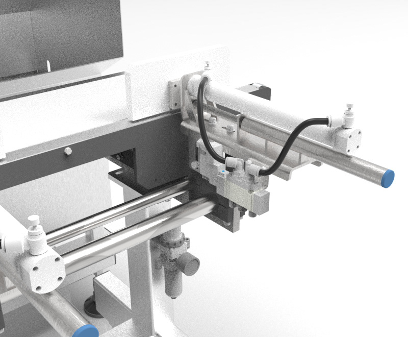 3D belt conveyor design Pusher