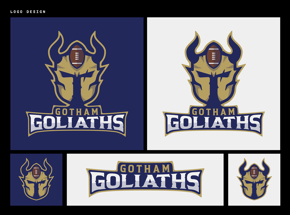 Gotham Goliaths stadium branding assets