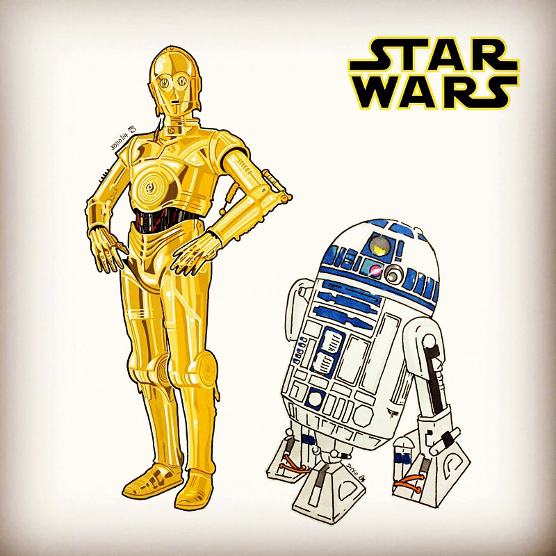 star Wars star wars doodle doodles doodling sketch sketchbook moleskine note notebook art movie R2-D2 R2D2