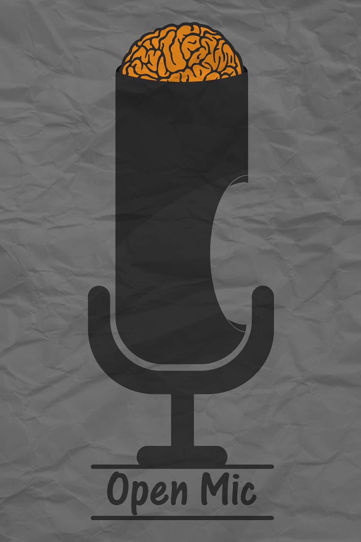 open mic Illustrator logo