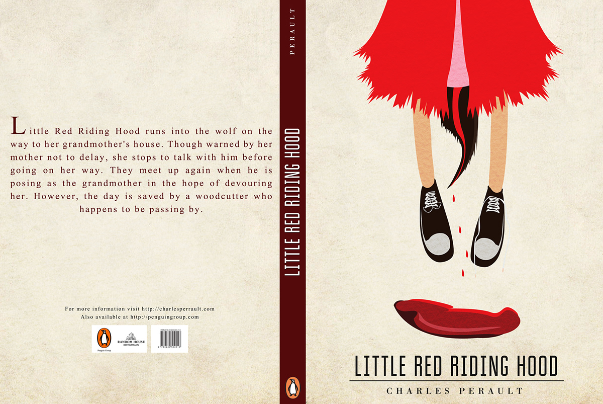little red riding Charles Perrault book covers redesign Mao Alducente