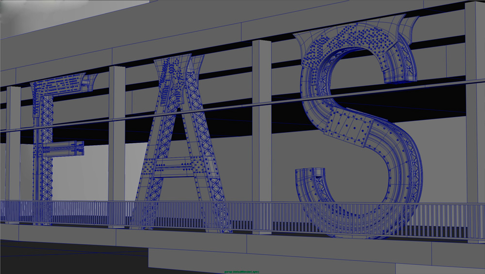 Souverein CGI 3D postproduction SHRM bridge the el construction train luminous creative imaging fedde souverein