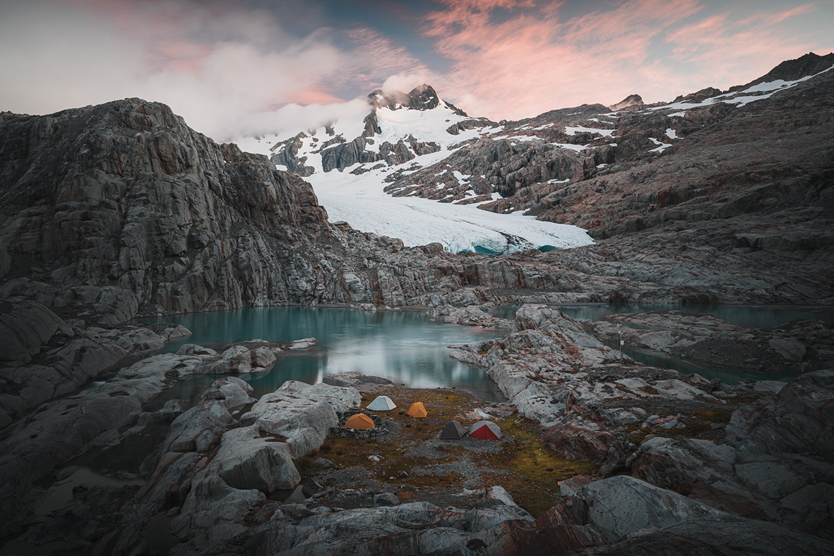 adobe lightroom Photography  photographer beauty Nature glacier peak sunset dramy