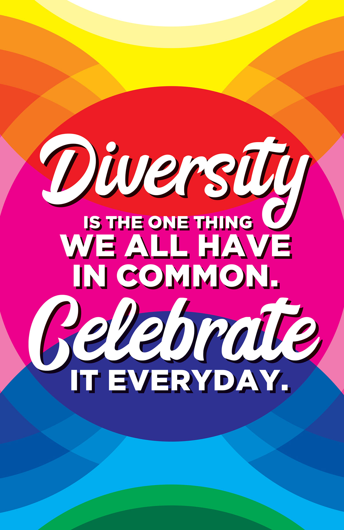 Celebrate Diversity • Art Poster on Behance