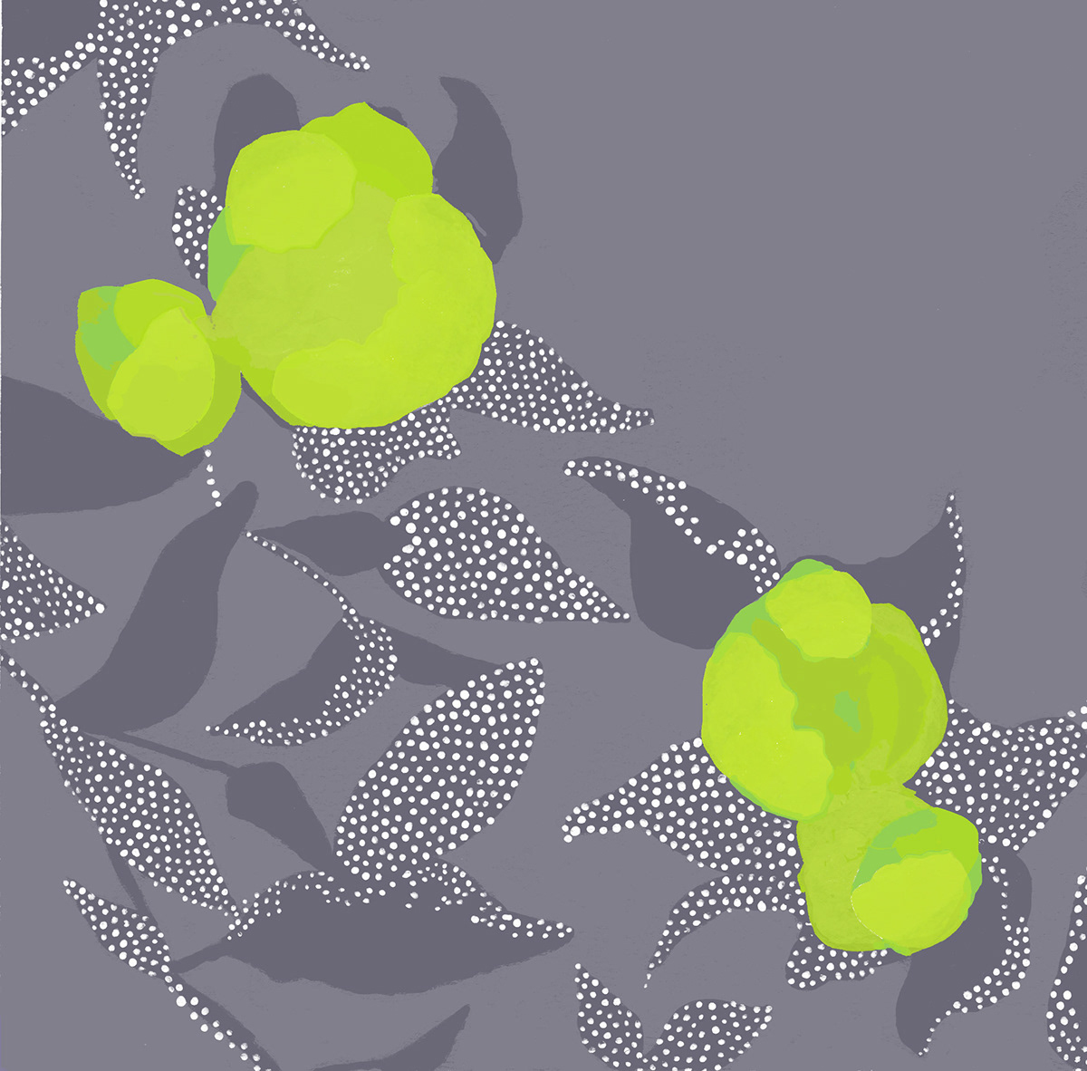 green fresh peony dot wreath