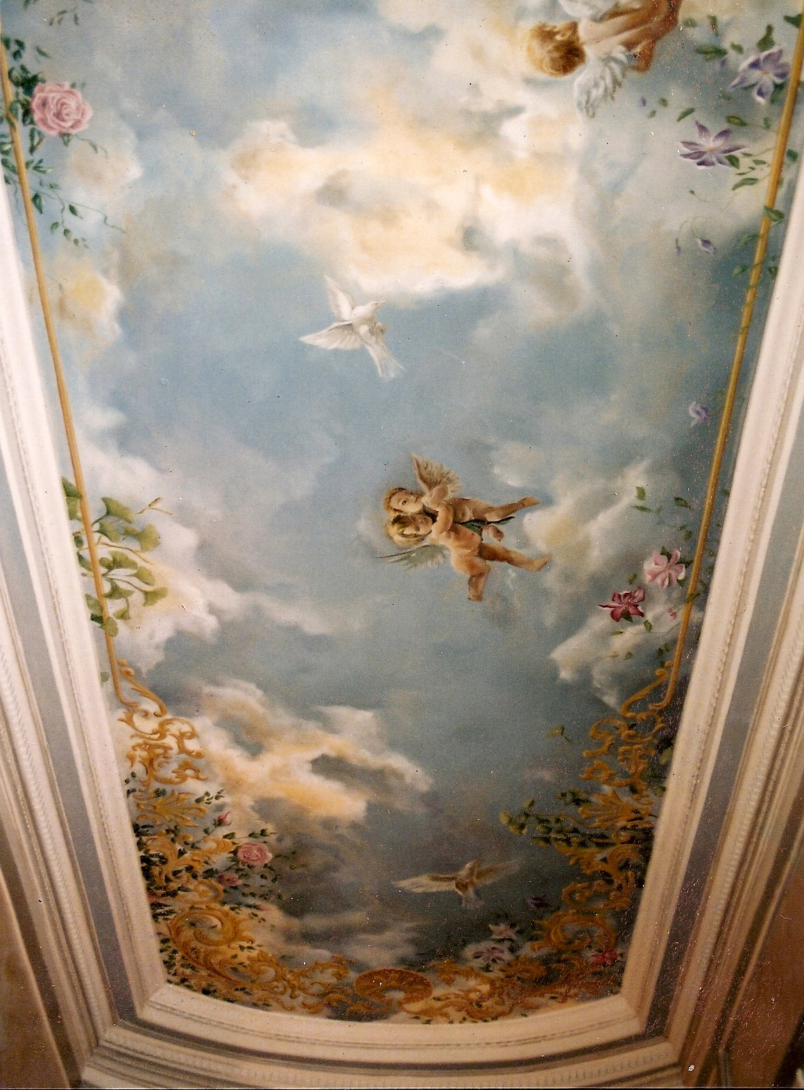 faux painting SKY ceiling Private Paris
