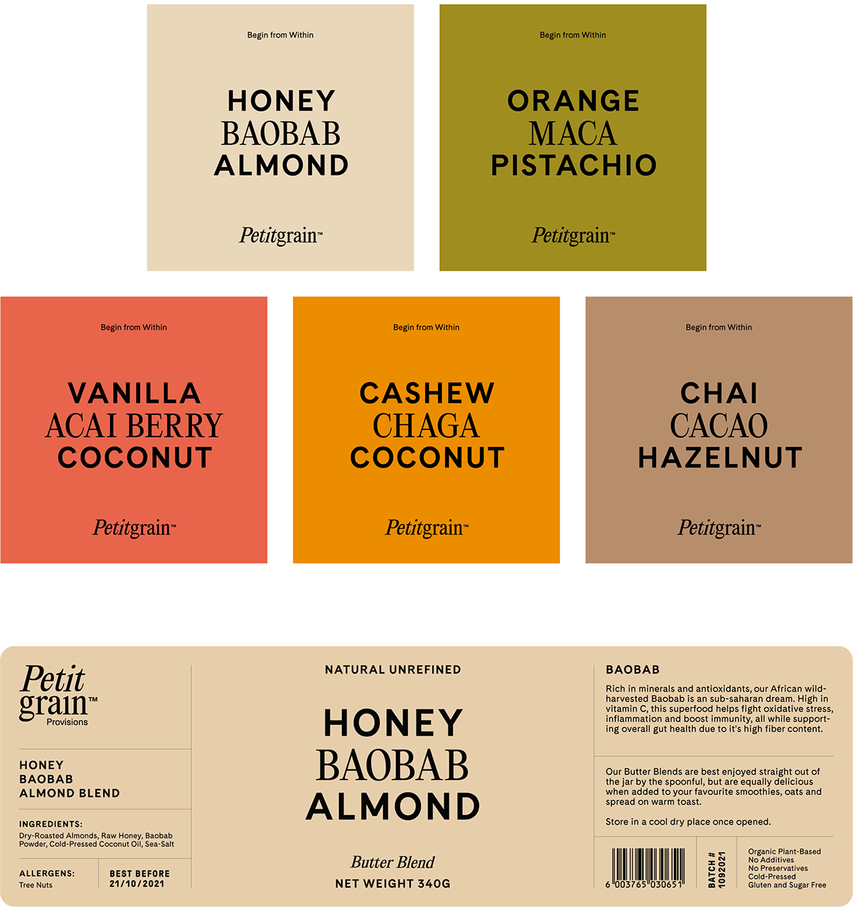 brand identity branding  Food  green nut butter Packaging peanut butter petitgrain pink superfood