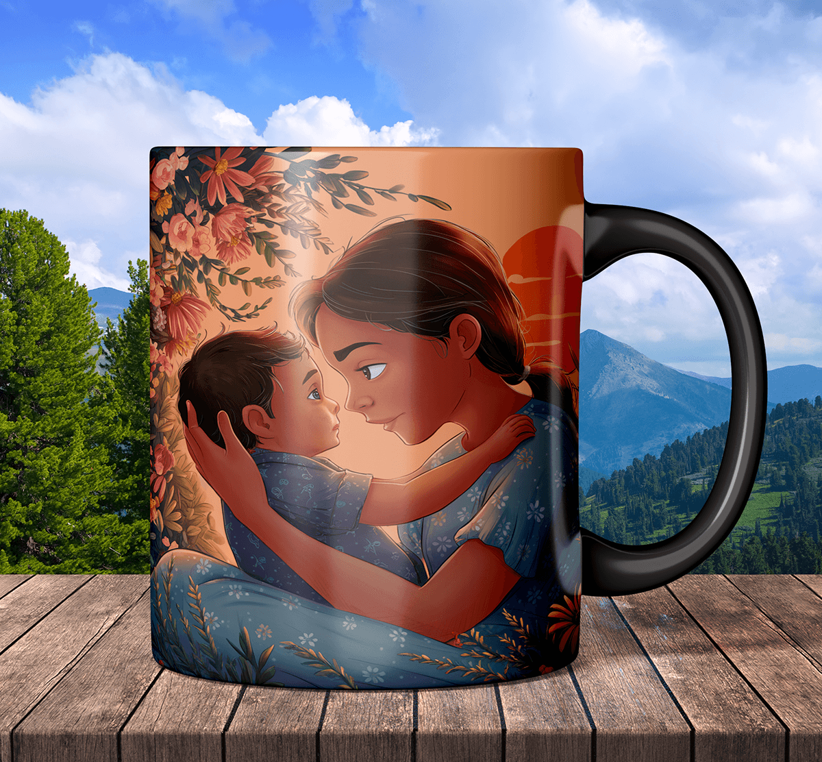 mug design Mugs Coffee Mother's Day mom baby graphic design  Print on demand custom design merch by amazon