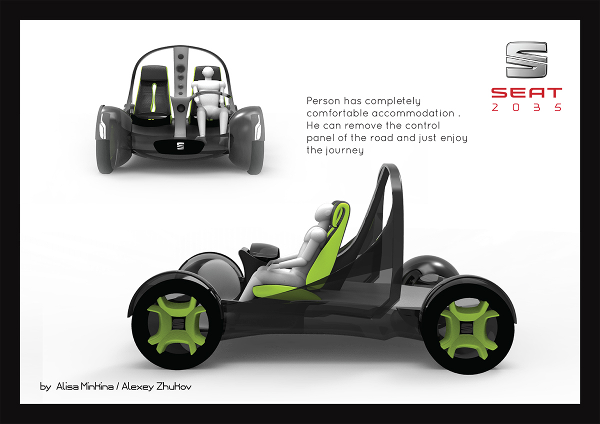 car futurecar seat Competition SEAT 2035 BHSAD car design avtomotive design