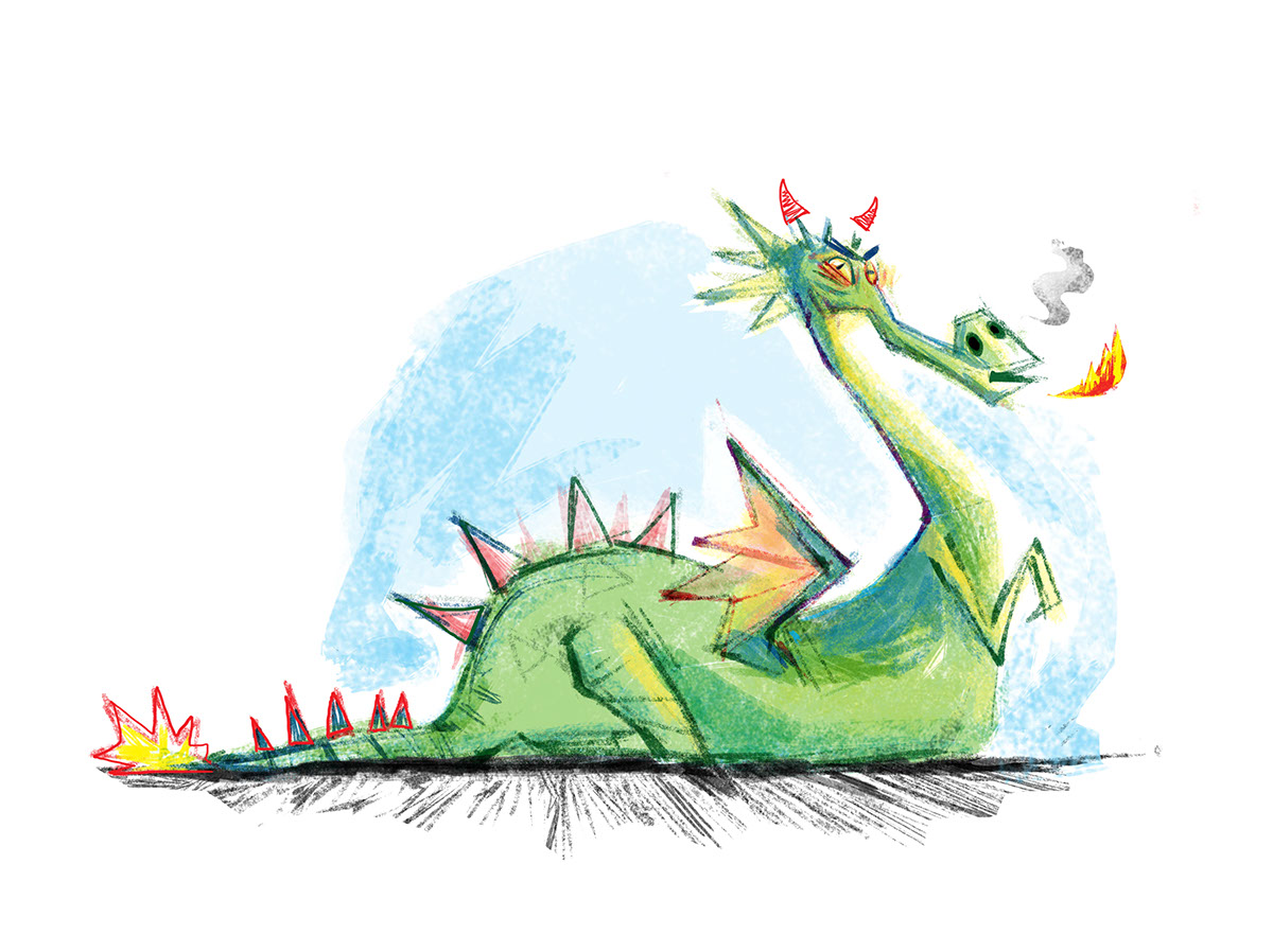 katha children's book dragon wizard