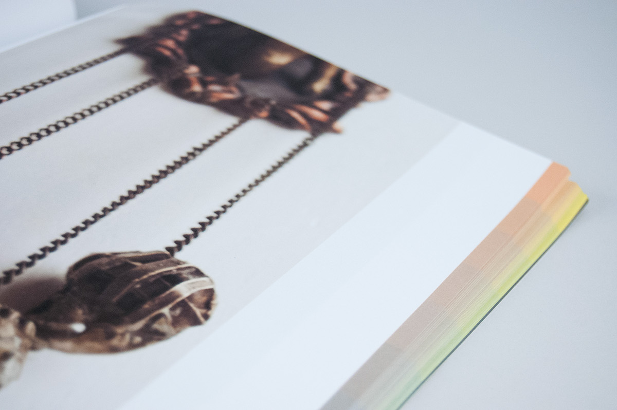 Adobe Portfolio book book design type print editorial gradient rainbow issue cover design art Exhibition  edition Art journal chimera