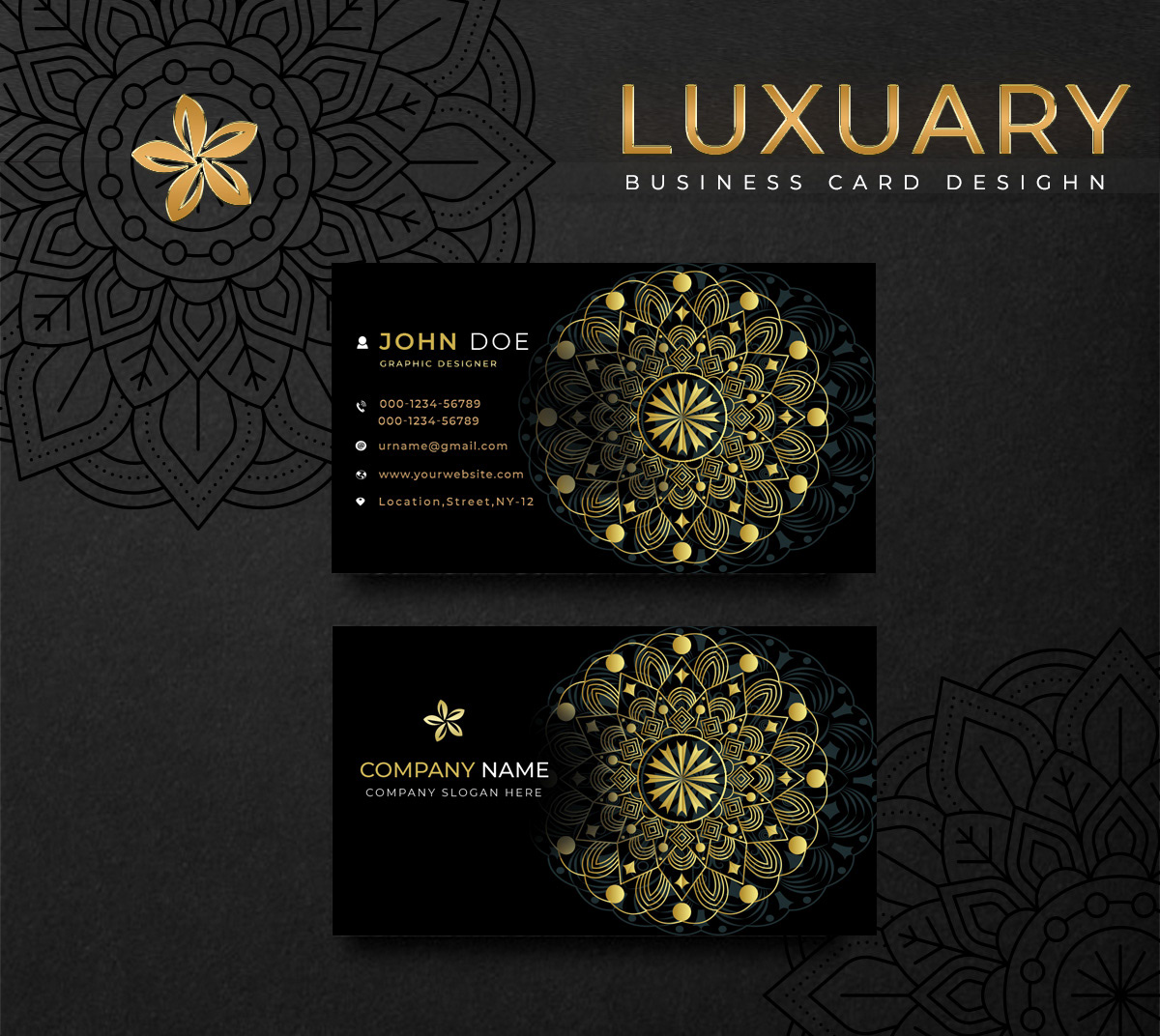 luxuary card print ready print template professional publish simple smart objects standard Style stylish