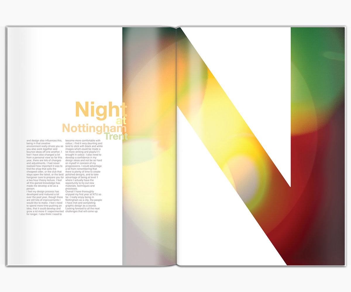 magazine Layout design NTU hayley Lowndes editorial my first year