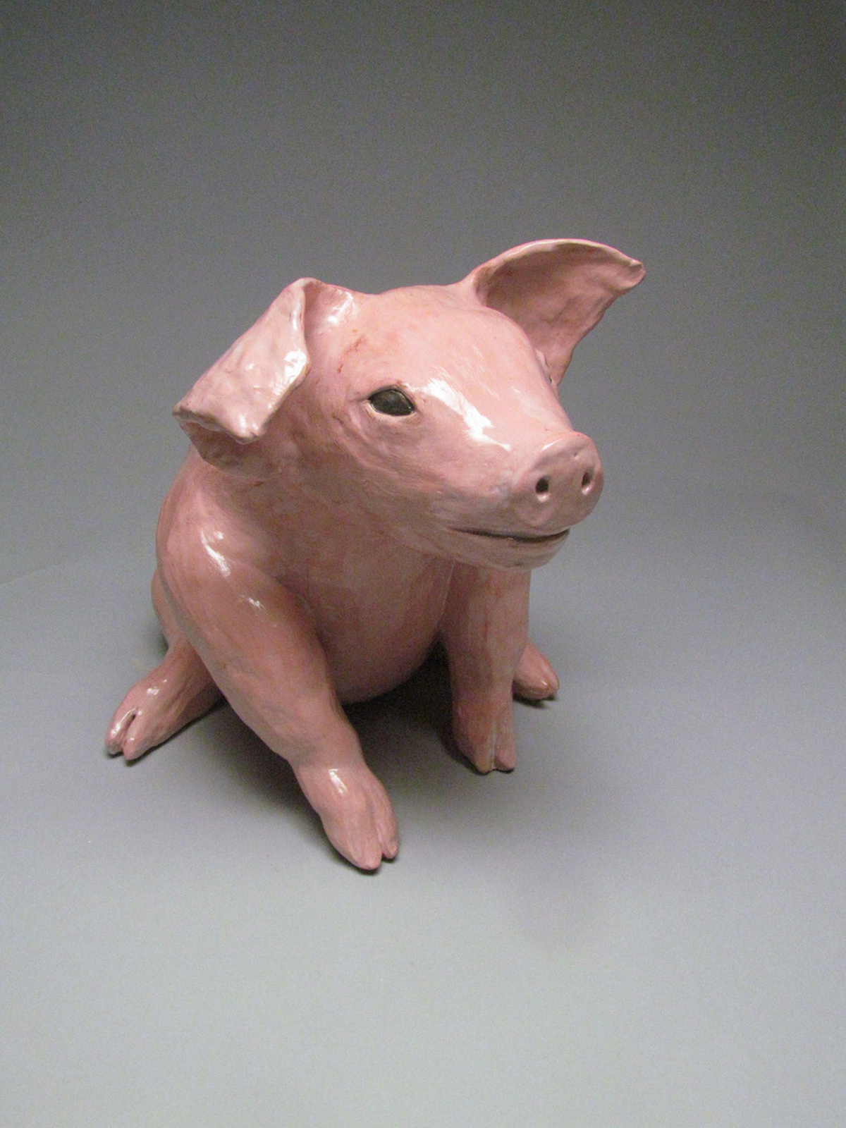 clay ceramics  pig