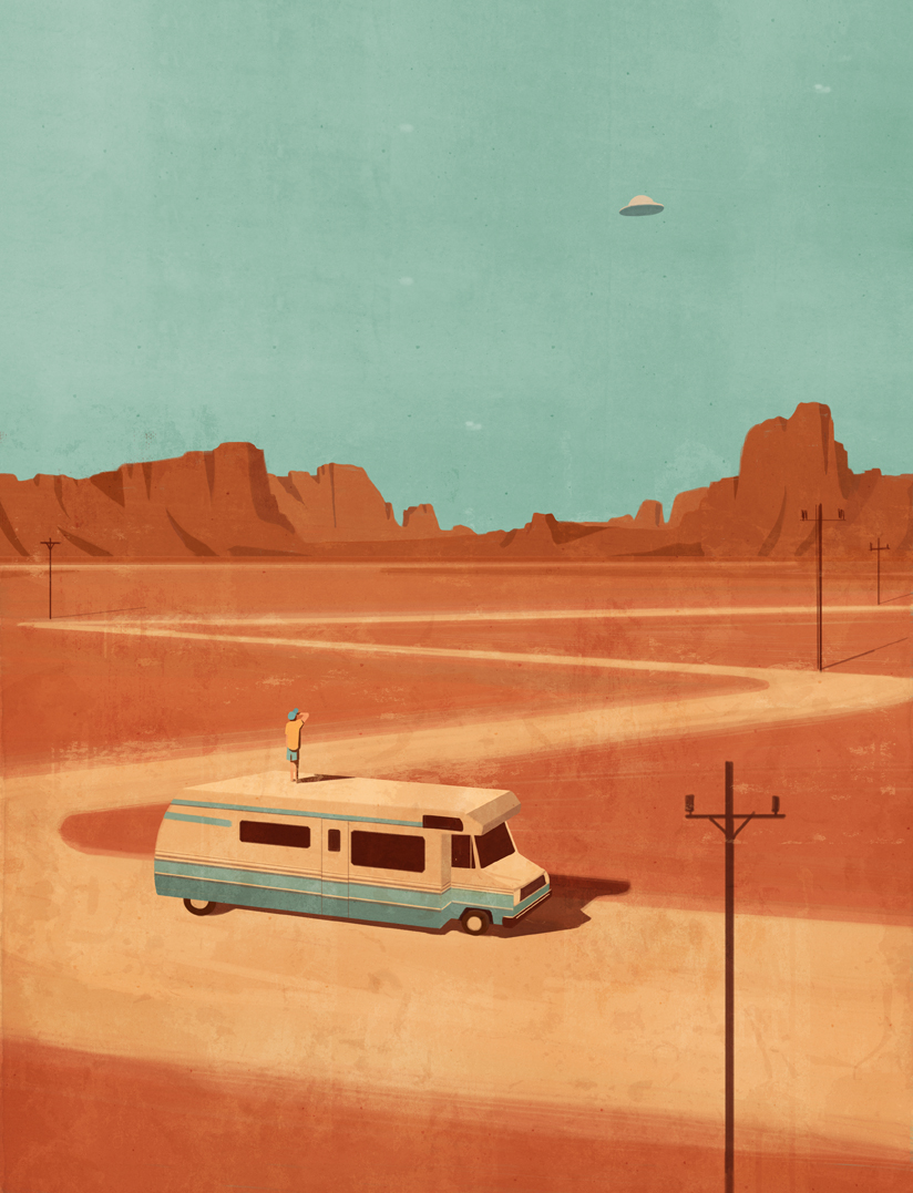 UFO desert caravan Doubt