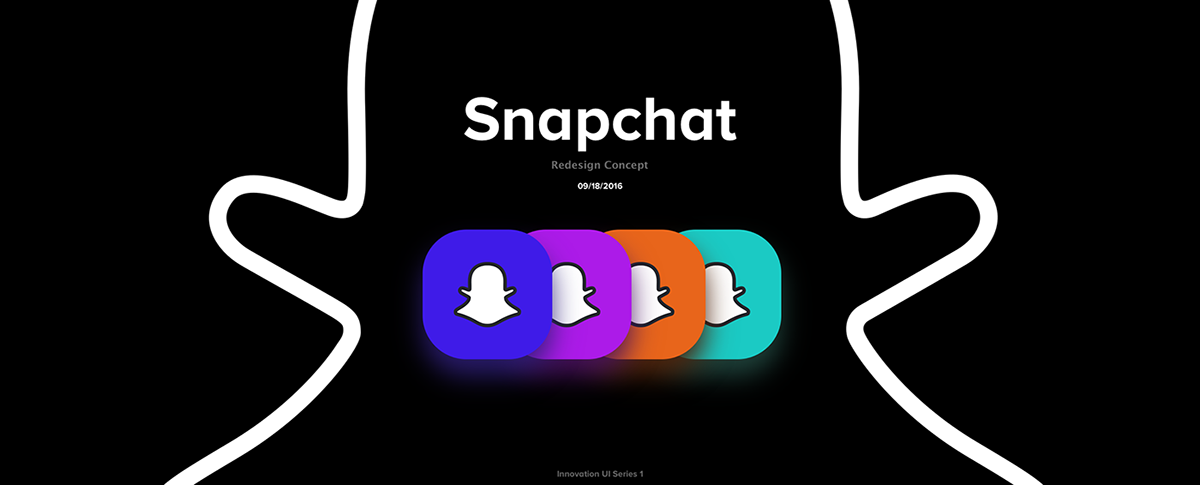 snapchat redesign concept message messager color Innovative new Chat