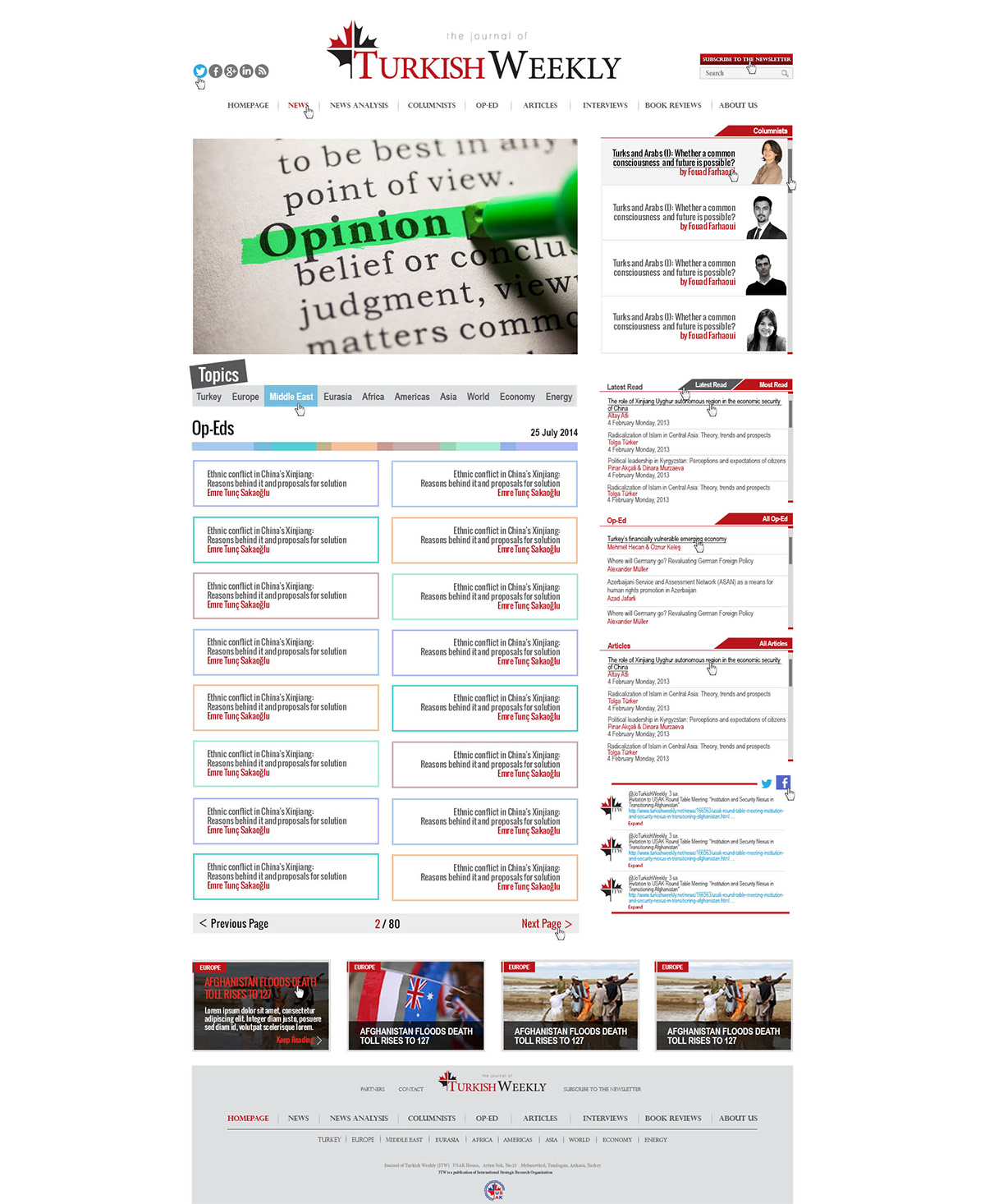 usak TurkishWeekly web desıgn Web journal bookreview opinion news tw news analysis Columnists articles topics