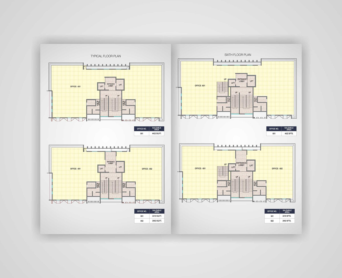 brochure design Layout color real estate commercial offices graphic
