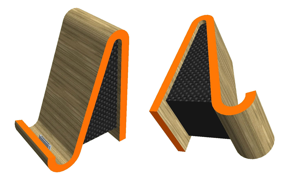northumbria speakers wood product design student carbon orange Computer electronic Retro Style industrial concept prototype