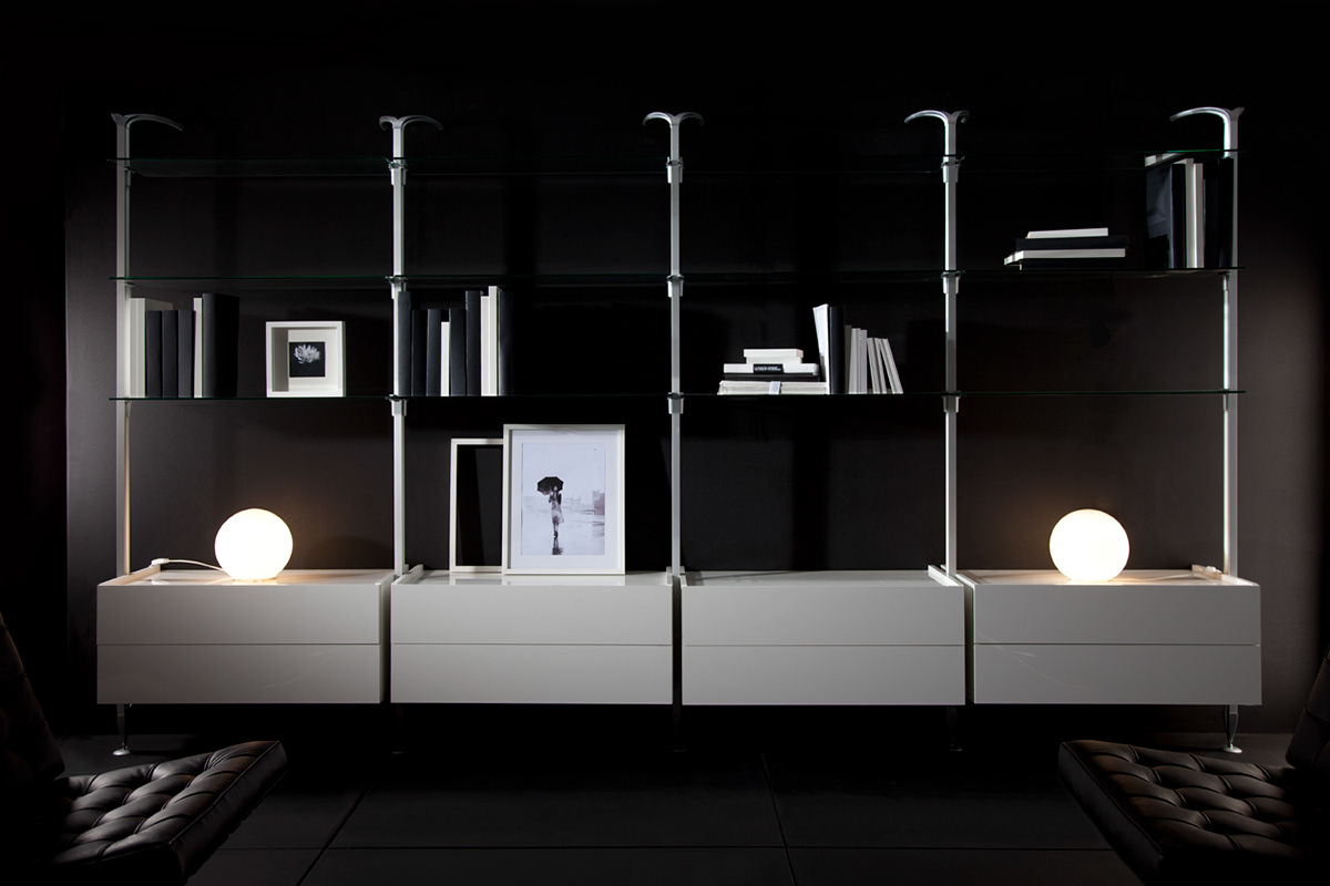 interiors design black and white storage styling  broncolor Canon