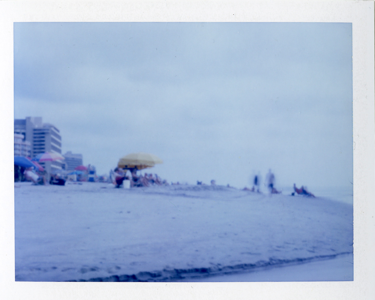 instant film beach pinhole