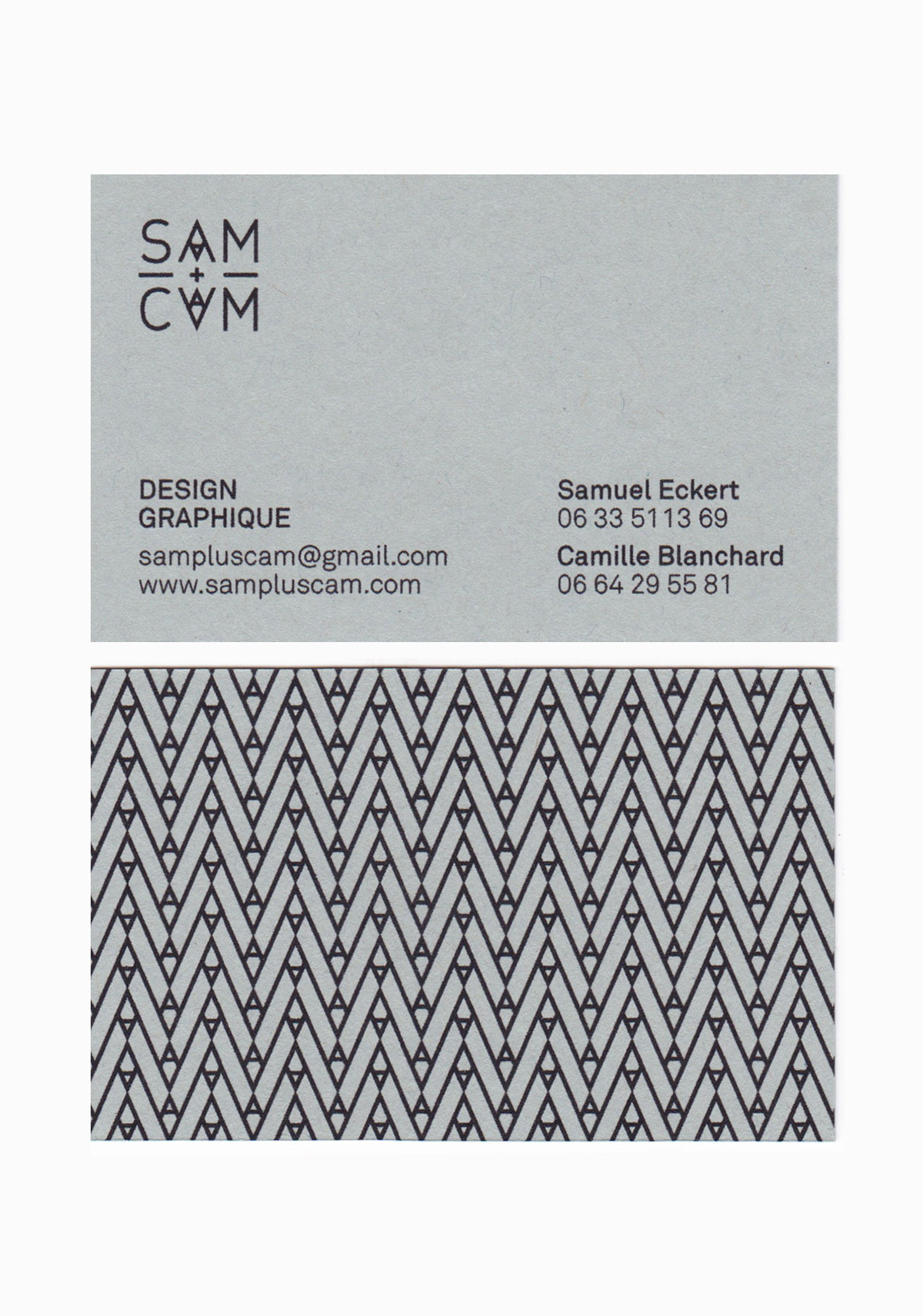 Brand Design identity cam+sam pattern