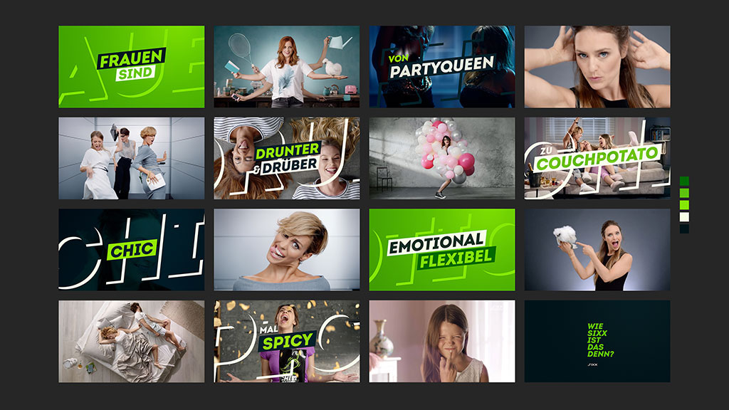 image campaing campaign motion design Sixx tv branding  woman wsidd broadcast Promotion