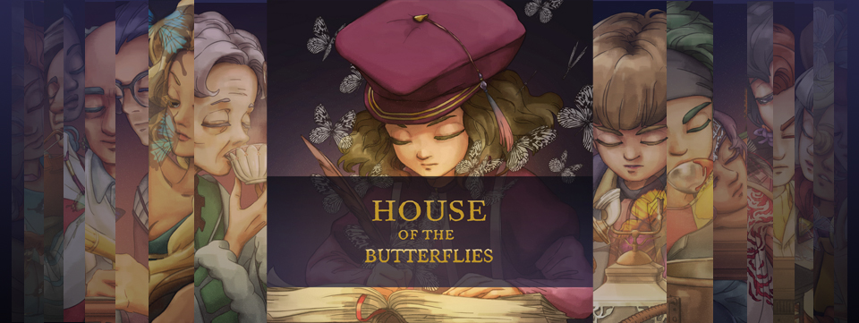 butterfly card Collection story ILLUSTRATION  animated gif Original Character motion graphic