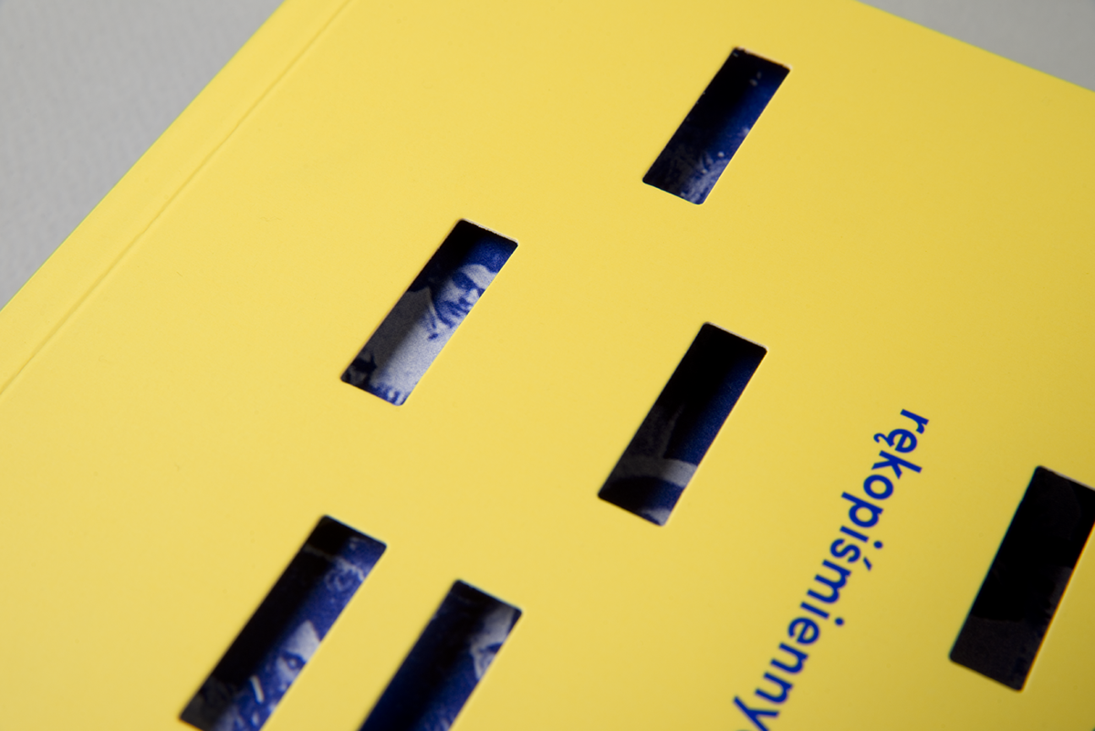 cover design cover yellow blue Electric Blue Biblioteka Narodowa Diary book book design die cut