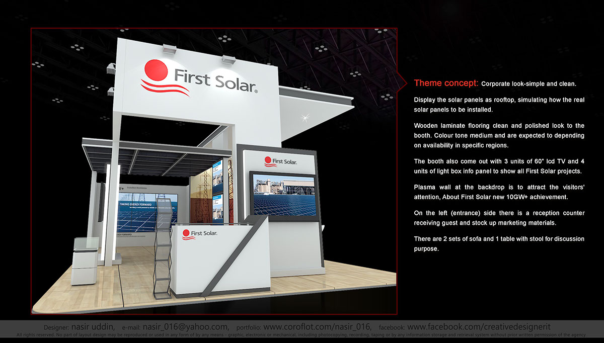 booth Exhibition  Stand trade Fair stall 3dmax vray graphic design
