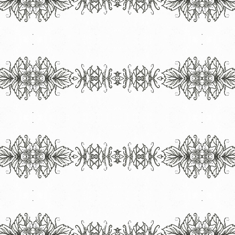Bramblethorn Surfacepatterns design ILLUSTRATION  monochrome fineliner freehand organic lottienortondesign repeatpattern