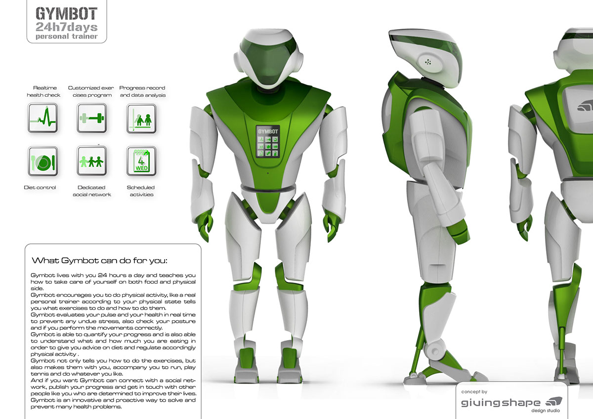 robot personal trainer Health social robot humanoid gymnastic