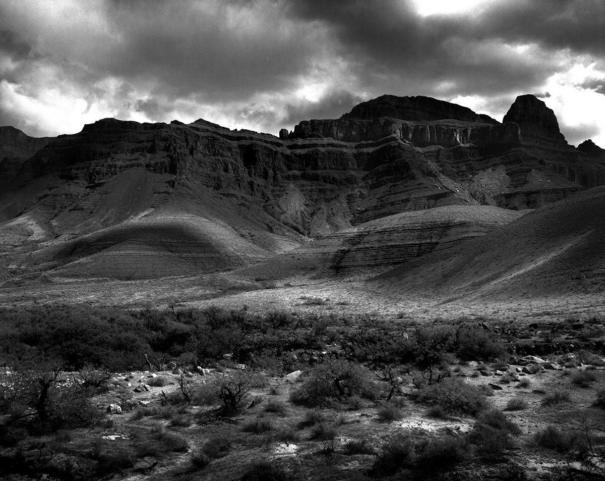 Grand Canyon landscape photography black and white