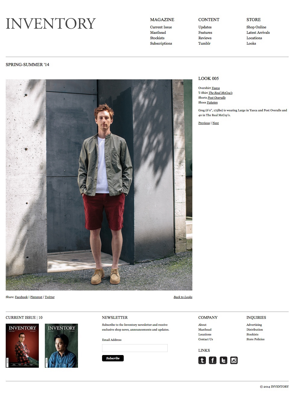 Inventory Magazine Website Shopify design lifestyle mens fashion squarespace culture The Printer's Son
