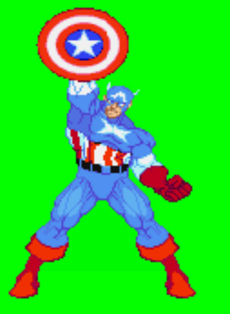 capcom captain carter captainamerica digitalart mcu peggy carter pixel Pixel art redesign video game