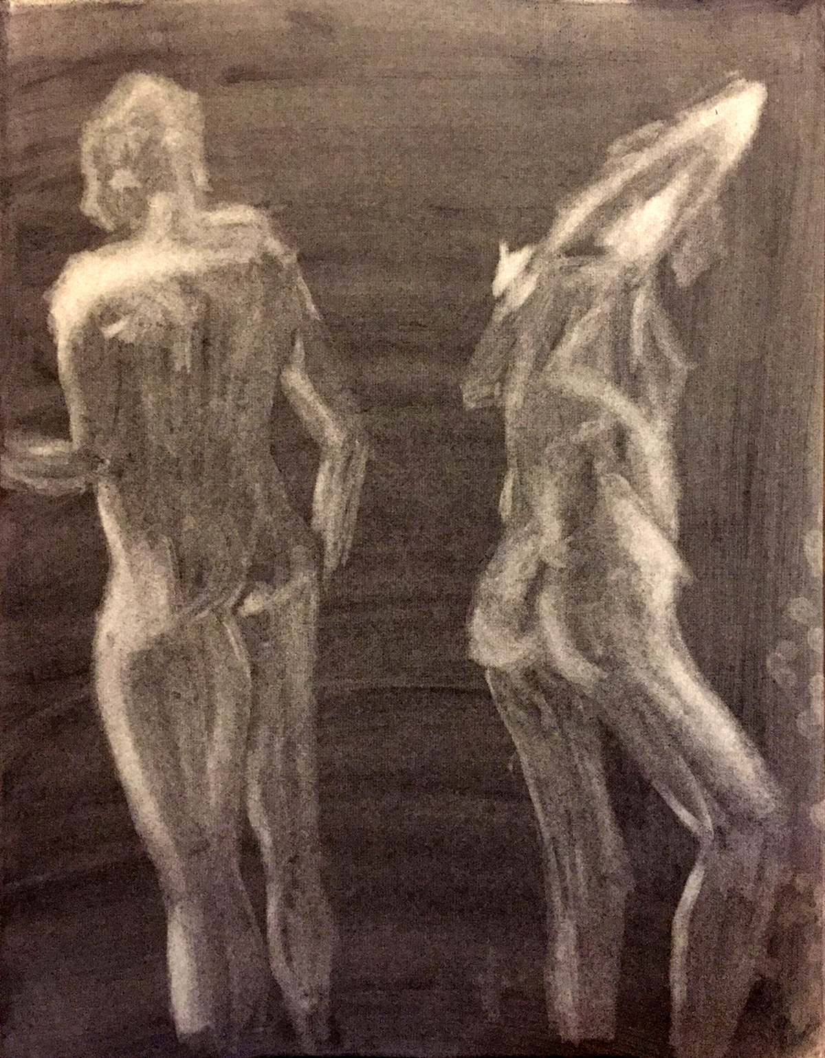 charcoal conte conte crayon pastel India ink ink pen Figure Study Figure Drawing