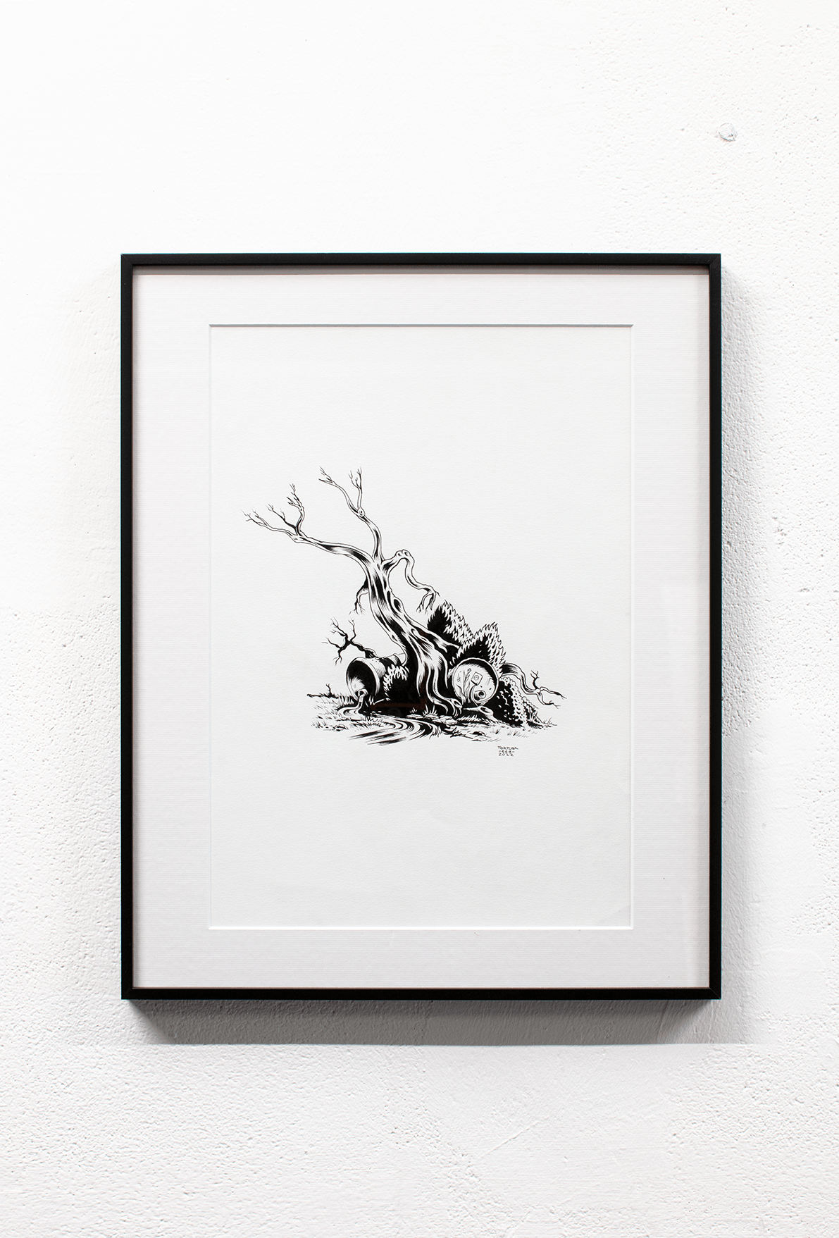 exposition art ILLUSTRATION  Encre acrylic painting canvas pins hossegor Landes oeuvre d'art