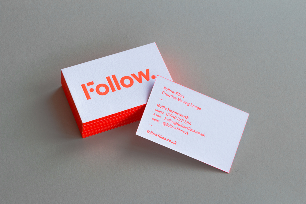 letterpress print Printing paper gfsmith colorplan heidelberg Business Cards lost heritage manchester follow films