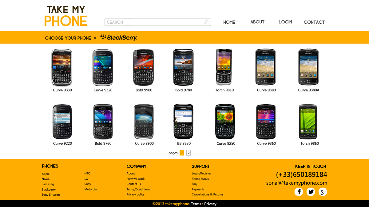 phone  website yellow sell mobile smartphone