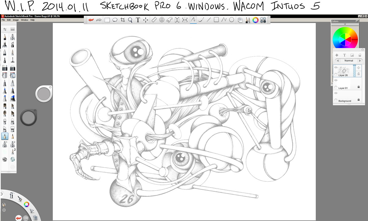 Autodesk sketchbook sketchbookpro wacom Intuos surreal surrealism