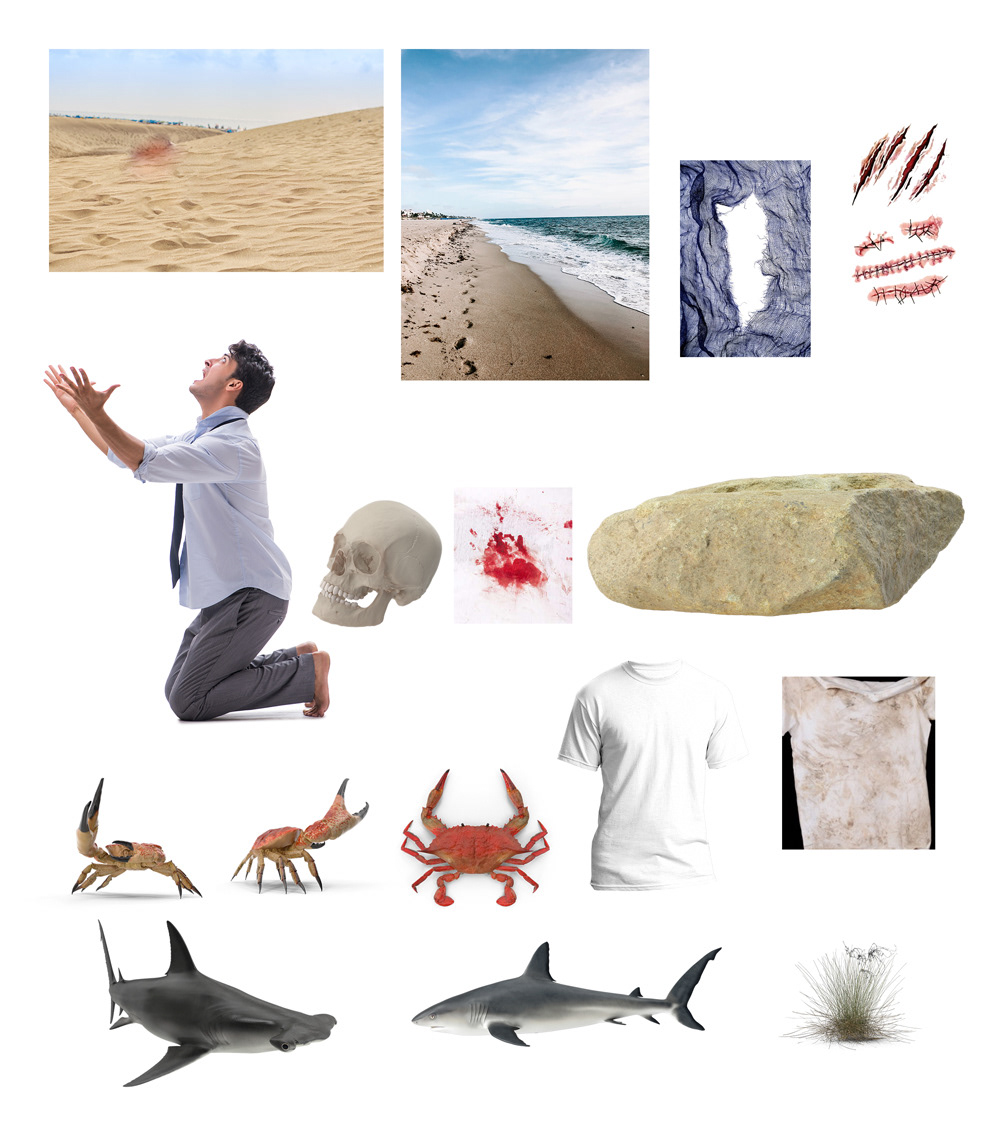 Advertising  art compositing desert digital hope manipulation retouch sea shark