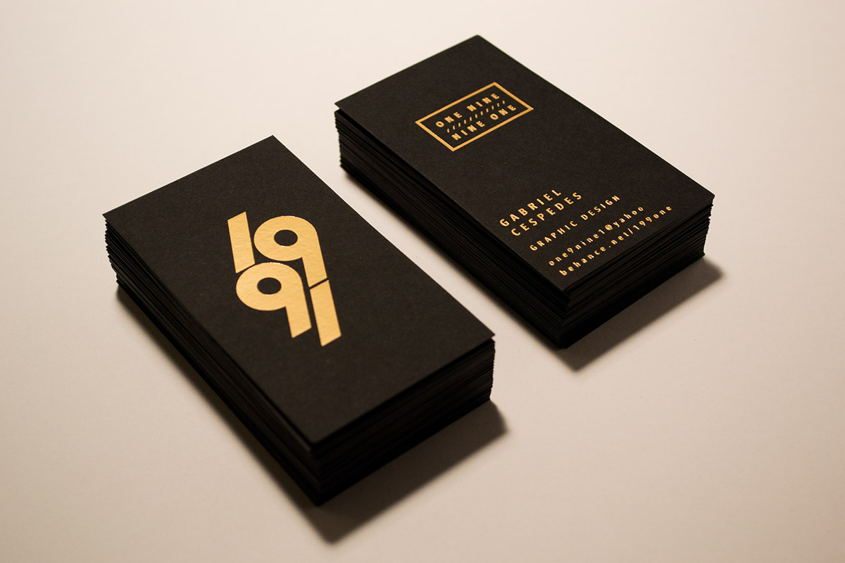 identity business card print type