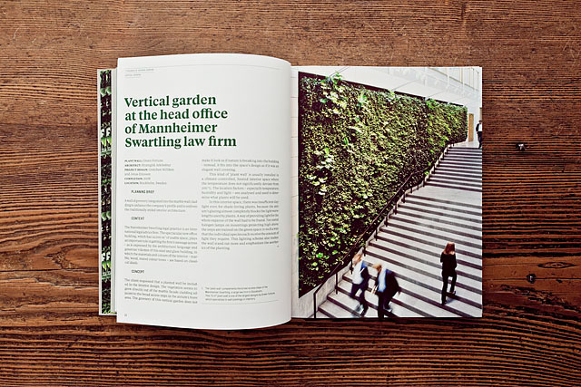 book design Interior Gardens Birkhäuser Verlag